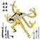 SGYYSG T13 Action Figure Assembly Completed Action FiguresT 13 3D Printed Toys The Premium Robot for SciFi EnthusiastsFour Claws Robot 52 Inch Gold
