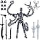 PkghoKids T13 Already Assembled Action Figure AccessoriesT13 MultiJointed Movablefor Collectors Desktop Decorations t13 Movability 3D Printed Toys Gray 72 Inch