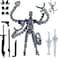 PkghoKids T13 Already Assembled Action Figure AccessoriesT13 MultiJointed Movablefor Collectors Desktop Decorations t13 Movability 3D Printed Toys Gray 72 Inch