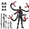 PkghoKids T13 Already Assembled Action Figure AccessoriesT13 MultiJointed Movablefor Collectors Desktop Decorations t13 Movability 3D Printed Toys Black Red 72inch