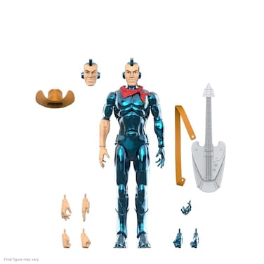 Super7 ULTIMATES SilverHawks Bluegrass VAC Metal Toy Version 7 SilverHawks Action Figure with Accessories Classic Cartoon Collectibles