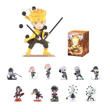 POP MART Naruto Ninkai Taisen Series Figures Blind Box Figures Random Design Action Figures Collectible Toys Home Decorations Holiday Birthday Gifts Single Box