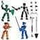 zumelio 4PCS Mini Titan T13 Action Figures Set Assembly Completed Luck Dummy Robot 13 Action Figure Toys for Boys Stick Figures with Multi Joints Movable Fidget Gifts for KidsBlackOrangeGreenBlue