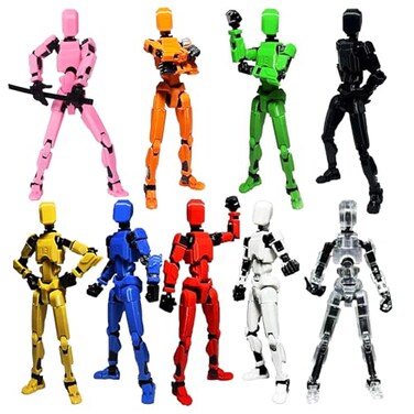 Dumwick Titan 13 Action Figure2026 New Lucky Robot 13 Action Figures3D Printed Action FigureDummy Robot 13 Action Figures Desktop Decorations Game Gifts 9 pcs