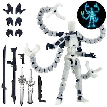 PkghoKids T13 Already Assembled Action Figure AccessoriesT13 MultiJointed Movablefor Collectors Desktop Decorations t13 Movability 3D Printed Toys Luminous 72inch