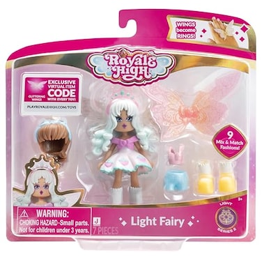 Royale High 3 Light Fairy Fashion Doll 1 Figure with 9 Fashion Accessories Virtual Item Code Included Series 2 Ages 5
