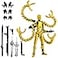 PkghoKids T13 Already Assembled Action Figure Accessories T13 MultiJointed Movablefor Collectors Desktop Decorations t13 Movability 3D Printed Toys Yellow 72inch