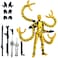 PkghoKids T13 Already Assembled Action Figure Accessories T13 MultiJointed Movablefor Collectors Desktop Decorations t13 Movability 3D Printed Toys Yellow 72inch