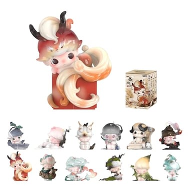 POP MART DIMOO Stories in The Cup Series Figures Blind Box Figures Random Design Action Figures Collectible Toys Home Decorations Holiday Birthday Gifts Single Box