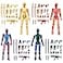 FoxVilla Assembly Completed T13 Action Figure Titan 13 3D Printed Action Figure 3D Printed Titan13 Assembled Dummy 13 Lucky 13 Toy Figure