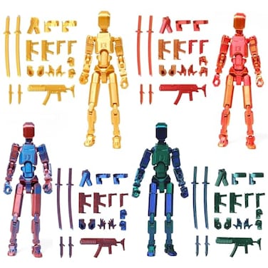 FoxVilla Assembly Completed T13 Action Figure Titan 13 3D Printed Action Figure 3D Printed Titan13 Assembled Dummy 13 Lucky 13 Toy Figure