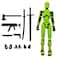 FoxVilla Assembly Completed T13 Action Figure Titan 13 3D Printed Action Figure 3D Printed Titan13 Assembled Dummy 13 Lucky 13 Toy Figure