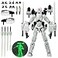 PkghoKids 8 inch T13 Assembly Completed Action Figure SetT 13 Action Figure MultiArticular Mobile Robot Nova T13Desktop Decorations for Game Lovers Toys Luminous Green
