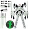 PkghoKids 8 inch T13 Assembly Completed Action Figure SetT 13 Action Figure MultiArticular Mobile Robot Nova T13Desktop Decorations for Game Lovers Toys Luminous Green