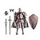 IYOOCSS T13 Action FigureMedieval Knight Action FiguresDummy Lucky 133D Printed Robot Action Figure Assembly RequiredRed