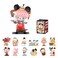 POP MART DIMOO World Disney Series Figures Blind Box Figures Random Design Action Figures Collectible Toys Home Decorations Single Box