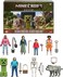 Mattel Minecraft Ultimate Movie Pack with 8 Action Figures 8 Accessories Including 4inch Steve Creeper Collectible Toy Set