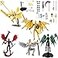 Pekuality T13 Figure Set Titan 13 Toys 5 Pack3d Printed Action Figures Assembly CompletedMultiJointed MovableAngel Designs Includes Various Accessories Dummy T 13 Figures Desk Decoration 55in