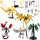 Pekuality T13 Figure Set Titan 13 Toys 5 Pack3d Printed Action Figures Assembly CompletedMultiJointed MovableAngel Designs Includes Various Accessories Dummy T 13 Figures Desk Decoration 55in