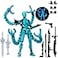 PkghoKids T13 Already Assembled Action Figure AccessoriesT13 MultiJointed Movablefor Collectors Desktop Decorations t13 Movability 3D Printed Toys Blue Noctilucent Blue 72 Inch