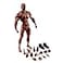 Fremego 112 Scale Male Action Figure6inch Super Flexible Strong Muscular Figure Miniature Figures Body Doll with Interchangeable Hands and Accessories Collection Black Skin