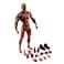 Fremego 112 Scale Male Action Figure6inch Super Flexible Strong Muscular Figure Miniature Figures Body Doll with Interchangeable Hands and Accessories Collection Black Skin