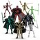 BOZOBO 8pcs 13 Action Figures Assembly RequiredDIY MultiColored Titan 13 Action Figure Set with Medieval Knight Style3D Printed MultiJointed Movable 13Action T Figure for Kids Adults