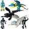 Toysvill Dragons Vikings Big Collection Action Figures Light Fury Night Fury Deadly Nadder 2 Hiccups Astrid Hofferson Set of 6 Pcs