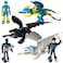 Toysvill Dragons Vikings Big Collection Action Figures Light Fury Night Fury Deadly Nadder 2 Hiccups Astrid Hofferson Set of 6 Pcs