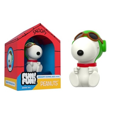 Super7 Fun Fun Peanuts Snoopy Flying Ace Green Hat Vinyl Figure 5 Peanuts Action Figure Classic Cartoon Collectibles and Retro Toys Limited Edition