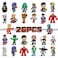 DLOCVN Mini Superhero Toys 26PCS Minifigures Small Action Figures Superhero Party Birthday Decorations for Kids Christmas Stocking Easter Eggs Cake Toppers Collectibles