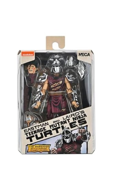 NECA Teenage Mutant Ninja Turtles Mirage Comics Battle Damaged Shredder 7 Scale Action Figure