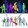 Deeplus 6PACK Glowing Titan 13 Action Figure Set Already Assembled Dummy 13 3D Printed Action Figures With Weapons Accessories T Lucky Robo 13 Nova 13 Action Figures Figura de accin 13 6Colors