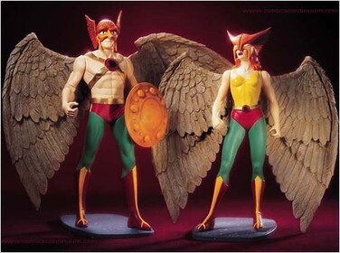 DC Comics Hawkman Hawkgirl Deluxe Action Figure Set by