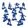Fun Express Big Bag of Blue Army Plastic Toy Soldiers bulk set of 144 Army Men Action Figures for Kids