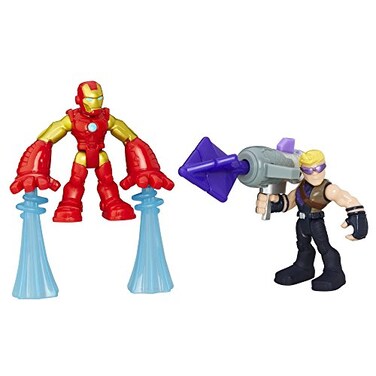Playskool Heroes Marvel Super Hero Adventures Iron Man and Marvels Hawkeye