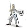 Papo Realistic White Knight with Sword Figure Ages 3 Fantasy Medieval Collection Creative Play Medieval Hero Gift Idea Toy for Girls and Boys