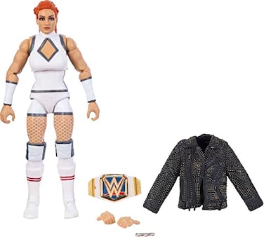 Mattel WWE Elite Collection Action Figure Accessories Series 100 Becky Lynch 6inch Collectible with 25 Articulation Points Swappable Hands