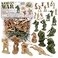 BMC Toys BMC Korean War Winter Battle 24 American North Korean China Soldier Figures