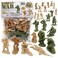 BMC Toys BMC Korean War Winter Battle 24 American North Korean China Soldier Figures