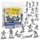 Tim Mee Toy Plastic Army Men 28pc Gray WW2 Soldier Figures Made in USA