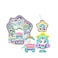 SSmall Shooting Star Catch Teenieping Season 5 Figure Set Korean Animation Toy Sparkleping