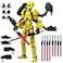 PkghoKids Assembly Completed T13 Action FigureT13 mision 13 figuras originales 3D Printed Toys Nova 13 Action Figures Desktop Decorations for Game Lovers Toy Yellow 55 Inch