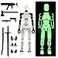 FoxVilla Assembly Completed T13 Action Figure Titan 13 3D Printed Action Figure Lucky 13 Assembled Dummy 13 Glow in The Dark