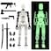 FoxVilla Assembly Completed T13 Action Figure Titan 13 3D Printed Action Figure Lucky 13 Assembled Dummy 13 Glow in The Dark