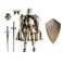 Osmanthus bloom Medieval Action FiguresKnight Armor Action FigureMultiJointed Movable Robot Mannequin T13Dummy 13 Action FigureAssembly Required AGolden