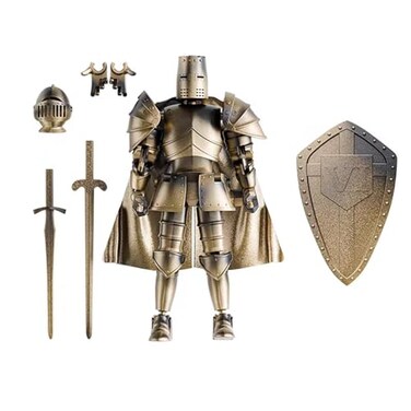Osmanthus bloom Medieval Action FiguresKnight Armor Action FigureMultiJointed Movable Robot Mannequin T13Dummy 13 Action FigureAssembly Required AGolden