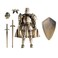 Osmanthus bloom Medieval Action FiguresKnight Armor Action FigureMultiJointed Movable Robot Mannequin T13Dummy 13 Action FigureAssembly Required AGolden