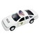 Zugar Land DieCast Pull Back Police Car Caprice 45 Chevy Blue White and Black Openable Doors Pull Back Action Realistic Highway Patrol Police Vehicles 1 White