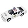 Zugar Land DieCast Pull Back Police Car Caprice 45 Chevy Blue White and Black Openable Doors Pull Back Action Realistic Highway Patrol Police Vehicles 1 White